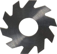 RobbJack - 3/4" Diam x 0.04" Blade Thickness x 1/4" Arbor Hole Diam, 10 Tooth Slitting and Slotting Saw - Arbor Connection, Right Hand, Uncoated, Solid Carbide, Concave Ground - Exact Tool & Supply
