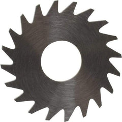 RobbJack - 3/4" Diam x 0.0468" Blade Thickness x 1/4" Arbor Hole Diam, 20 Tooth Slitting and Slotting Saw - Arbor Connection, Right Hand, Uncoated, Solid Carbide, Concave Ground - Exact Tool & Supply