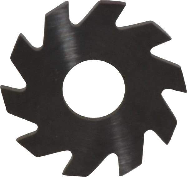 RobbJack - 3/4" Diam x 0.051" Blade Thickness x 1/4" Arbor Hole Diam, 10 Tooth Slitting and Slotting Saw - Arbor Connection, Right Hand, Uncoated, Solid Carbide, Concave Ground - Exact Tool & Supply
