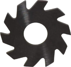RobbJack - 3/4" Diam x 0.051" Blade Thickness x 1/4" Arbor Hole Diam, 10 Tooth Slitting and Slotting Saw - Arbor Connection, Right Hand, Uncoated, Solid Carbide, Concave Ground - Exact Tool & Supply