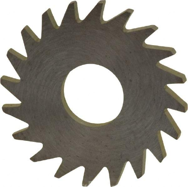 RobbJack - 3/4" Diam x 0.051" Blade Thickness x 1/4" Arbor Hole Diam, 20 Tooth Slitting and Slotting Saw - Arbor Connection, Right Hand, Uncoated, Solid Carbide, Concave Ground - Exact Tool & Supply