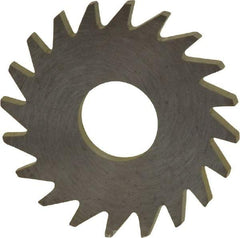 RobbJack - 3/4" Diam x 0.051" Blade Thickness x 1/4" Arbor Hole Diam, 20 Tooth Slitting and Slotting Saw - Arbor Connection, Right Hand, Uncoated, Solid Carbide, Concave Ground - Exact Tool & Supply