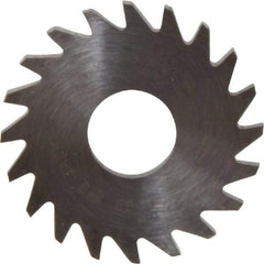 RobbJack - 3/4" Diam x 1/16" Blade Thickness x 1/4" Arbor Hole Diam, 20 Tooth Slitting and Slotting Saw - Arbor Connection, Right Hand, Uncoated, Solid Carbide, Concave Ground - Exact Tool & Supply
