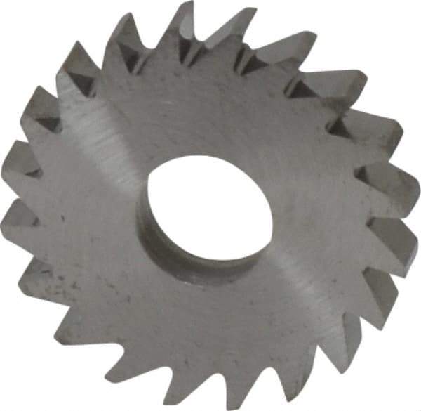 RobbJack - 3/4" Diam x 1/8" Blade Thickness x 1/4" Arbor Hole Diam, 20 Tooth Slitting and Slotting Saw - Arbor Connection, Right Hand, Uncoated, Solid Carbide, Concave Ground - Exact Tool & Supply