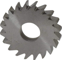 RobbJack - 3/4" Diam x 1/8" Blade Thickness x 1/4" Arbor Hole Diam, 20 Tooth Slitting and Slotting Saw - Arbor Connection, Right Hand, Uncoated, Solid Carbide, Concave Ground - Exact Tool & Supply