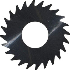 RobbJack - 1" Diam x 0.004" Blade Thickness x 3/8" Arbor Hole Diam, 24 Tooth Slitting and Slotting Saw - Arbor Connection, Right Hand, Uncoated, Solid Carbide, Concave Ground - Exact Tool & Supply