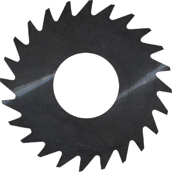 RobbJack - 1" Diam x 0.008" Blade Thickness x 3/8" Arbor Hole Diam, 24 Tooth Slitting and Slotting Saw - Arbor Connection, Right Hand, Uncoated, Solid Carbide, Concave Ground - Exact Tool & Supply
