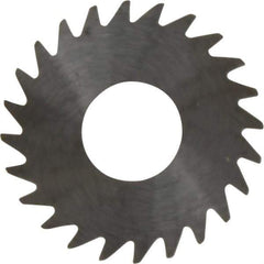 RobbJack - 1" Diam x 0.02" Blade Thickness x 3/8" Arbor Hole Diam, 24 Tooth Slitting and Slotting Saw - Arbor Connection, Right Hand, Uncoated, Solid Carbide, Concave Ground - Exact Tool & Supply