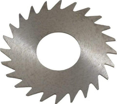 RobbJack - 1" Diam x 0.023" Blade Thickness x 3/8" Arbor Hole Diam, 24 Tooth Slitting and Slotting Saw - Arbor Connection, Right Hand, Uncoated, Solid Carbide, Concave Ground - Exact Tool & Supply