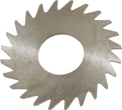 RobbJack - 1" Diam x 0.025" Blade Thickness x 3/8" Arbor Hole Diam, 24 Tooth Slitting and Slotting Saw - Arbor Connection, Right Hand, Uncoated, Solid Carbide, Concave Ground - Exact Tool & Supply