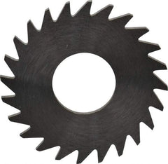 RobbJack - 1" Diam x 0.0468" Blade Thickness x 3/8" Arbor Hole Diam, 24 Tooth Slitting and Slotting Saw - Arbor Connection, Right Hand, Uncoated, Solid Carbide, Concave Ground - Exact Tool & Supply