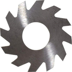 RobbJack - 1" Diam x 1/16" Blade Thickness x 3/8" Arbor Hole Diam, 12 Tooth Slitting and Slotting Saw - Arbor Connection, Right Hand, Uncoated, Solid Carbide, Concave Ground - Exact Tool & Supply