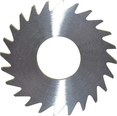 RobbJack - 1" Diam x 0.0937" Blade Thickness x 3/8" Arbor Hole Diam, 24 Tooth Slitting and Slotting Saw - Arbor Connection, Right Hand, Uncoated, Solid Carbide, Concave Ground - Exact Tool & Supply