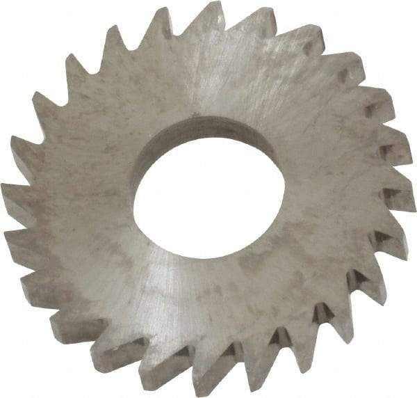 RobbJack - 1" Diam x 1/8" Blade Thickness x 3/8" Arbor Hole Diam, 24 Tooth Slitting and Slotting Saw - Arbor Connection, Right Hand, Uncoated, Solid Carbide, Concave Ground - Exact Tool & Supply