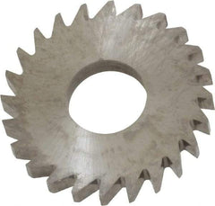 RobbJack - 1" Diam x 1/8" Blade Thickness x 3/8" Arbor Hole Diam, 24 Tooth Slitting and Slotting Saw - Arbor Connection, Right Hand, Uncoated, Solid Carbide, Concave Ground - Exact Tool & Supply