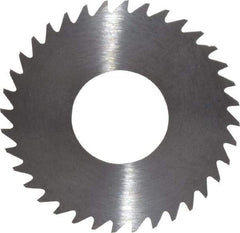 RobbJack - 1-1/4" Diam x 0.012" Blade Thickness x 1/2" Arbor Hole Diam, 36 Tooth Slitting and Slotting Saw - Arbor Connection, Right Hand, Uncoated, Solid Carbide, Concave Ground - Exact Tool & Supply