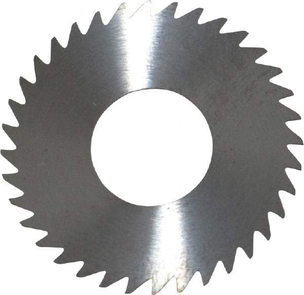 RobbJack - 1-1/4" Diam x 0.02" Blade Thickness x 1/2" Arbor Hole Diam, 36 Tooth Slitting and Slotting Saw - Arbor Connection, Right Hand, Uncoated, Solid Carbide, Concave Ground - Exact Tool & Supply