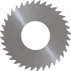 RobbJack - 1-1/4" Diam x 0.028" Blade Thickness x 1/2" Arbor Hole Diam, 36 Tooth Slitting and Slotting Saw - Arbor Connection, Right Hand, Uncoated, Solid Carbide, Concave Ground - Exact Tool & Supply
