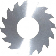 RobbJack - 1-1/4" Diam x 0.0312" Blade Thickness x 1/2" Arbor Hole Diam, 16 Tooth Slitting and Slotting Saw - Arbor Connection, Right Hand, Uncoated, Solid Carbide, Concave Ground - Exact Tool & Supply