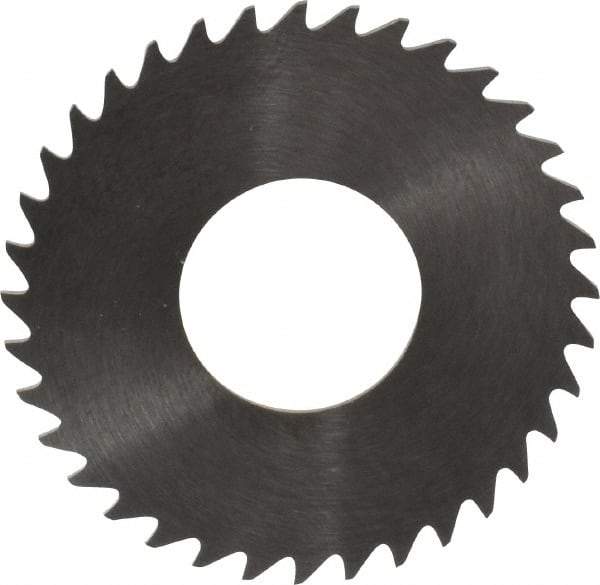 RobbJack - 1-1/4" Diam x 0.0312" Blade Thickness x 1/2" Arbor Hole Diam, 36 Tooth Slitting and Slotting Saw - Arbor Connection, Right Hand, Uncoated, Solid Carbide, Concave Ground - Exact Tool & Supply
