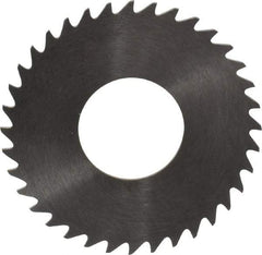 RobbJack - 1-1/4" Diam x 0.0312" Blade Thickness x 1/2" Arbor Hole Diam, 36 Tooth Slitting and Slotting Saw - Arbor Connection, Right Hand, Uncoated, Solid Carbide, Concave Ground - Exact Tool & Supply