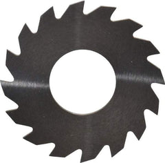 RobbJack - 1-1/4" Diam x 0.04" Blade Thickness x 1/2" Arbor Hole Diam, 16 Tooth Slitting and Slotting Saw - Arbor Connection, Right Hand, Uncoated, Solid Carbide, Concave Ground - Exact Tool & Supply