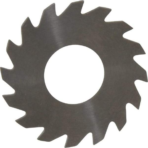 RobbJack - 1-1/4" Diam x 0.051" Blade Thickness x 1/2" Arbor Hole Diam, 16 Tooth Slitting and Slotting Saw - Arbor Connection, Right Hand, Uncoated, Solid Carbide, Concave Ground - Exact Tool & Supply