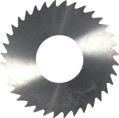 RobbJack - 1-1/4" Diam x 1/16" Blade Thickness x 1/2" Arbor Hole Diam, 36 Tooth Slitting and Slotting Saw - Arbor Connection, Right Hand, Uncoated, Solid Carbide, Concave Ground - Exact Tool & Supply