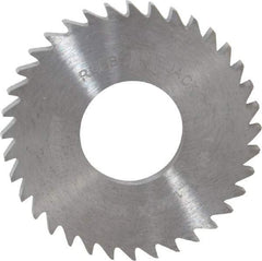 RobbJack - 1-1/4" Diam x 1/8" Blade Thickness x 1/2" Arbor Hole Diam, 36 Tooth Slitting and Slotting Saw - Arbor Connection, Right Hand, Uncoated, Solid Carbide, Concave Ground - Exact Tool & Supply