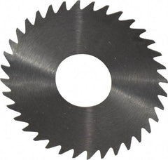RobbJack - 1-1/2" Diam x 0.0156" Blade Thickness x 1/2" Arbor Hole Diam, 36 Tooth Slitting and Slotting Saw - Arbor Connection, Right Hand, Uncoated, Solid Carbide, Concave Ground - Exact Tool & Supply