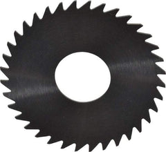 RobbJack - 1-1/2" Diam x 0.025" Blade Thickness x 1/2" Arbor Hole Diam, 36 Tooth Slitting and Slotting Saw - Arbor Connection, Right Hand, Uncoated, Solid Carbide, Concave Ground - Exact Tool & Supply