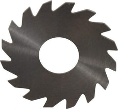 RobbJack - 1-1/2" Diam x 0.028" Blade Thickness x 1/2" Arbor Hole Diam, 16 Tooth Slitting and Slotting Saw - Arbor Connection, Right Hand, Uncoated, Solid Carbide, Concave Ground - Exact Tool & Supply