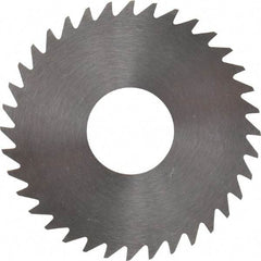RobbJack - 1-1/2" Diam x 0.0312" Blade Thickness x 1/2" Arbor Hole Diam, 36 Tooth Slitting and Slotting Saw - Arbor Connection, Right Hand, Uncoated, Solid Carbide, Concave Ground - Exact Tool & Supply