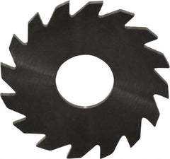RobbJack - 1-1/2" Diam x 1/16" Blade Thickness x 1/2" Arbor Hole Diam, 16 Tooth Slitting and Slotting Saw - Arbor Connection, Right Hand, Uncoated, Solid Carbide, Concave Ground - Exact Tool & Supply