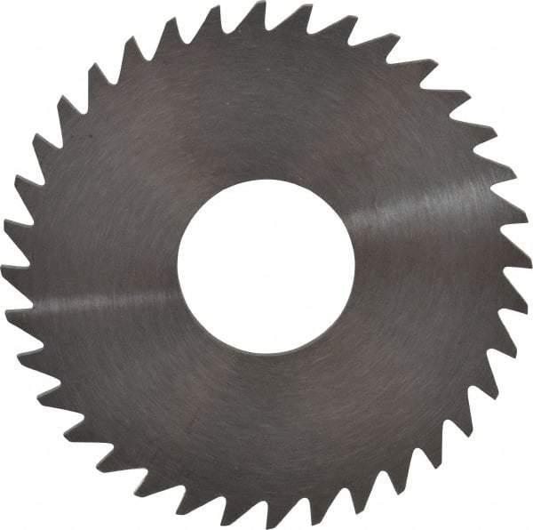RobbJack - 1-1/2" Diam x 1/16" Blade Thickness x 1/2" Arbor Hole Diam, 36 Tooth Slitting and Slotting Saw - Arbor Connection, Right Hand, Uncoated, Solid Carbide, Concave Ground - Exact Tool & Supply