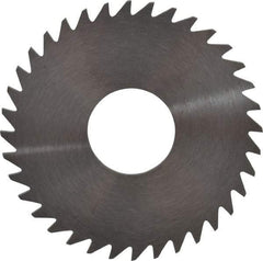 RobbJack - 1-1/2" Diam x 1/16" Blade Thickness x 1/2" Arbor Hole Diam, 36 Tooth Slitting and Slotting Saw - Arbor Connection, Right Hand, Uncoated, Solid Carbide, Concave Ground - Exact Tool & Supply