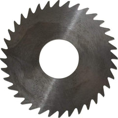 RobbJack - 1-1/2" Diam x 0.0937" Blade Thickness x 1/2" Arbor Hole Diam, 36 Tooth Slitting and Slotting Saw - Arbor Connection, Right Hand, Uncoated, Solid Carbide, Concave Ground - Exact Tool & Supply