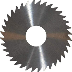 RobbJack - 1-3/4" Diam x 0.0156" Blade Thickness x 1/2" Arbor Hole Diam, 36 Tooth Slitting and Slotting Saw - Arbor Connection, Right Hand, Uncoated, Solid Carbide, Concave Ground - Exact Tool & Supply