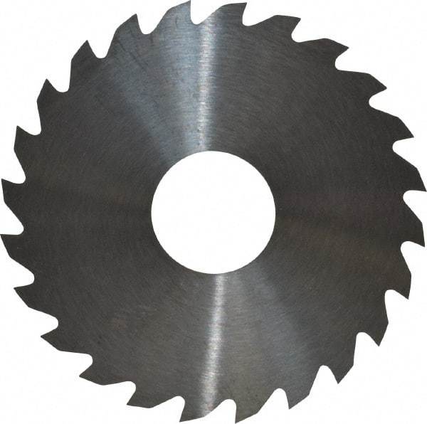 RobbJack - 1-3/4" Diam x 0.02" Blade Thickness x 1/2" Arbor Hole Diam, 24 Tooth Slitting and Slotting Saw - Arbor Connection, Right Hand, Uncoated, Solid Carbide, Concave Ground - Exact Tool & Supply