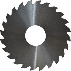 RobbJack - 1-3/4" Diam x 0.02" Blade Thickness x 1/2" Arbor Hole Diam, 24 Tooth Slitting and Slotting Saw - Arbor Connection, Right Hand, Uncoated, Solid Carbide, Concave Ground - Exact Tool & Supply