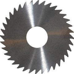 RobbJack - 1-3/4" Diam x 0.02" Blade Thickness x 1/2" Arbor Hole Diam, 36 Tooth Slitting and Slotting Saw - Arbor Connection, Right Hand, Uncoated, Solid Carbide, Concave Ground - Exact Tool & Supply