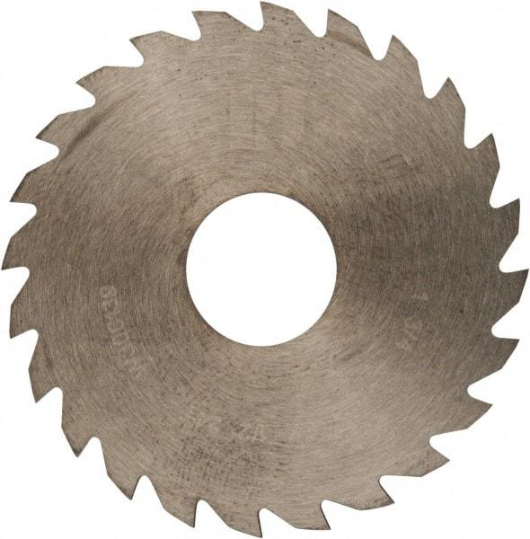 RobbJack - 1-3/4" Diam x 0.023" Blade Thickness x 1/2" Arbor Hole Diam, 24 Tooth Slitting and Slotting Saw - Arbor Connection, Right Hand, Uncoated, Solid Carbide, Concave Ground - Exact Tool & Supply