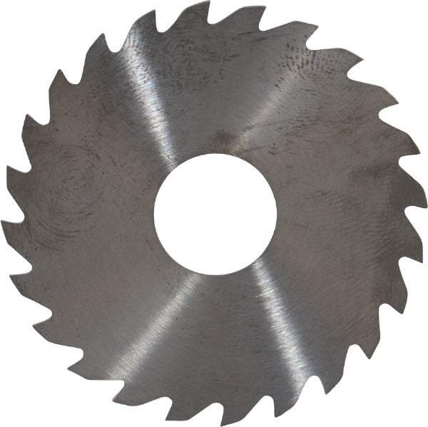 RobbJack - 1-3/4" Diam x 0.04" Blade Thickness x 1/2" Arbor Hole Diam, 24 Tooth Slitting and Slotting Saw - Arbor Connection, Right Hand, Uncoated, Solid Carbide, Concave Ground - Exact Tool & Supply