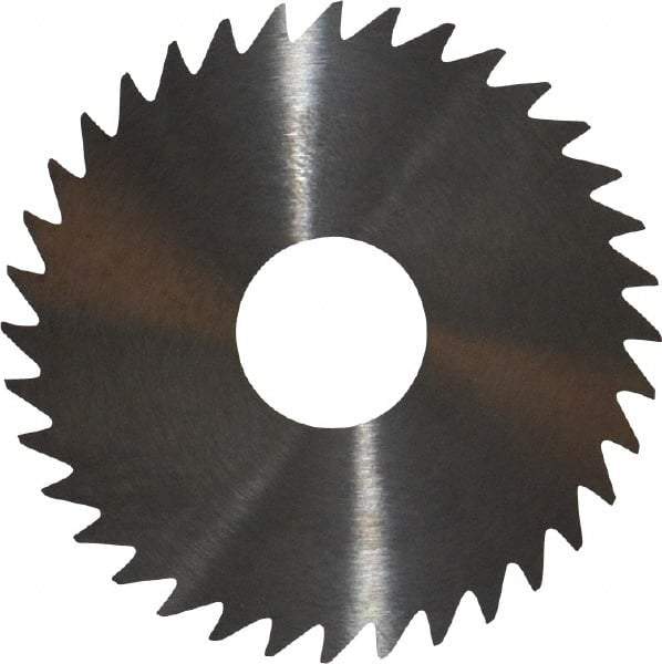 RobbJack - 1-3/4" Diam x 1/16" Blade Thickness x 1/2" Arbor Hole Diam, 24 Tooth Slitting and Slotting Saw - Arbor Connection, Right Hand, Uncoated, Solid Carbide, Concave Ground - Exact Tool & Supply