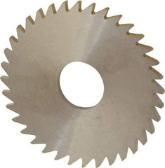RobbJack - 1-3/4" Diam x 0.0781" Blade Thickness x 1/2" Arbor Hole Diam, 36 Tooth Slitting and Slotting Saw - Arbor Connection, Right Hand, Uncoated, Solid Carbide, Concave Ground - Exact Tool & Supply