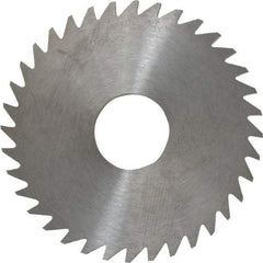 RobbJack - 1-3/4" Diam x 1/8" Blade Thickness x 1/2" Arbor Hole Diam, 36 Tooth Slitting and Slotting Saw - Arbor Connection, Right Hand, Uncoated, Solid Carbide, Concave Ground - Exact Tool & Supply
