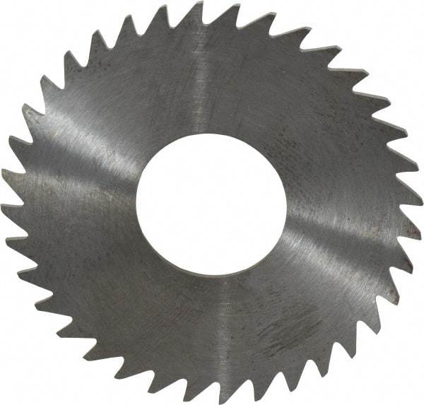 RobbJack - 1-3/4" Diam x 0.0312" Blade Thickness x 5/8" Arbor Hole Diam, 36 Tooth Slitting and Slotting Saw - Arbor Connection, Right Hand, Uncoated, Solid Carbide, Concave Ground - Exact Tool & Supply