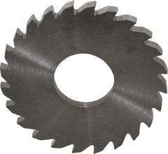 RobbJack - 1-3/4" Diam x 1/8" Blade Thickness x 5/8" Arbor Hole Diam, 24 Tooth Slitting and Slotting Saw - Arbor Connection, Right Hand, Uncoated, Solid Carbide, Concave Ground - Exact Tool & Supply