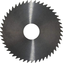 RobbJack - 2" Diam x 0.0156" Blade Thickness x 1/2" Arbor Hole Diam, 48 Tooth Slitting and Slotting Saw - Arbor Connection, Right Hand, Uncoated, Solid Carbide, Concave Ground - Exact Tool & Supply