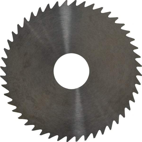 RobbJack - 2" Diam x 0.02" Blade Thickness x 1/2" Arbor Hole Diam, 48 Tooth Slitting and Slotting Saw - Arbor Connection, Right Hand, Uncoated, Solid Carbide, Concave Ground - Exact Tool & Supply